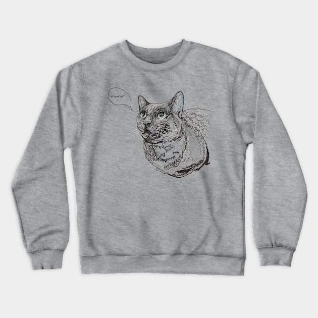 Meow Crewneck Sweatshirt by ericamhf86